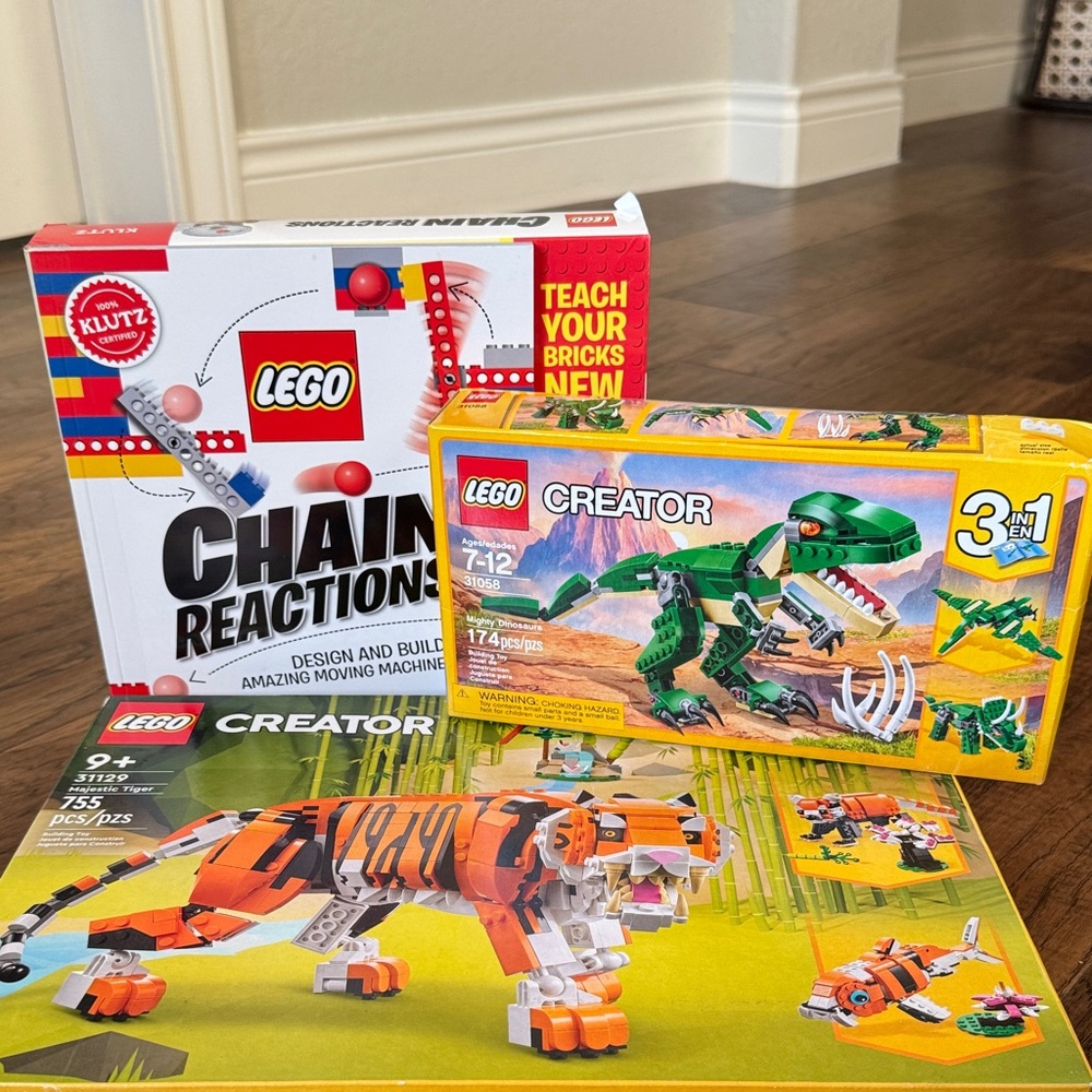 LEGO Chain Reactions and Creator Set - Red, Green, Yellow